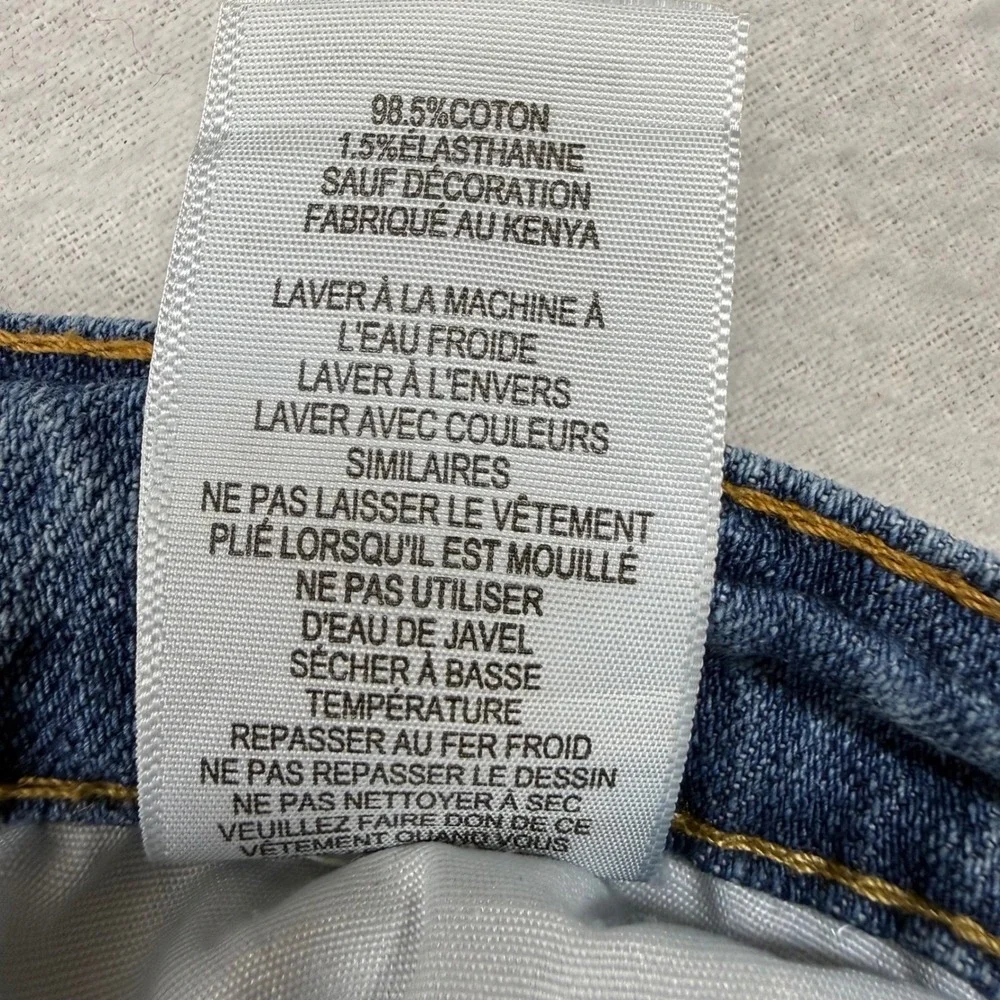 Levi‎ Strauss Boys 511 Slim Fit 18 Reg 29x29 Distressed Medium Wash Jeans